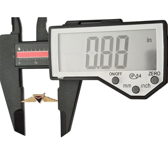 10K Yellow Gold Delta Airlines Tie Lapel Pin C620 - Picture 5 of 8